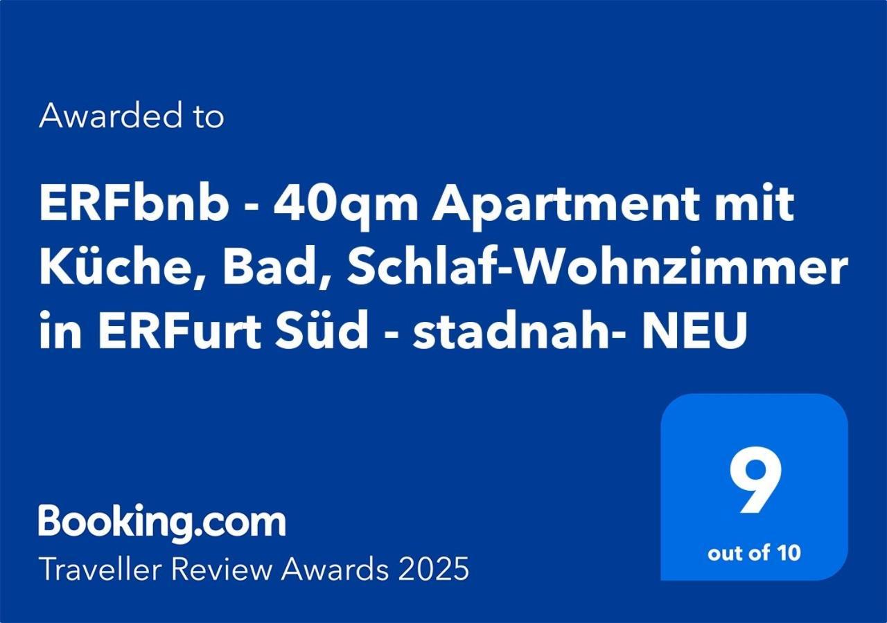 Erfbnb - 40Qm Apartment Mit Kueche, Bad, Schlaf-Wohnzimmer In Erfurt Sued - Stadnah- Wlan Exterior foto